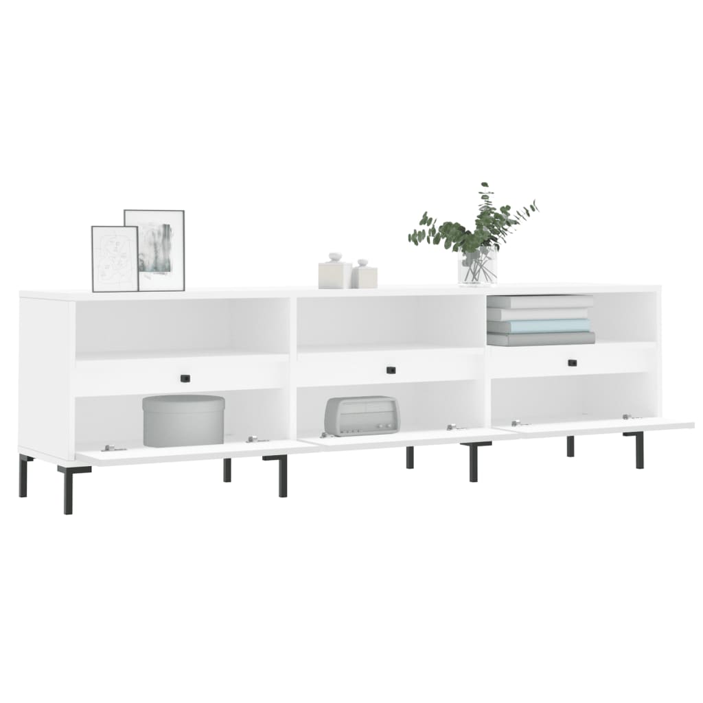 TV-skab Hvid 150x30x44,5 cm Træ Materiale