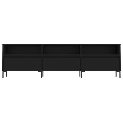 TV-skab Sort 150x30x44,5 cm Træ Materiale