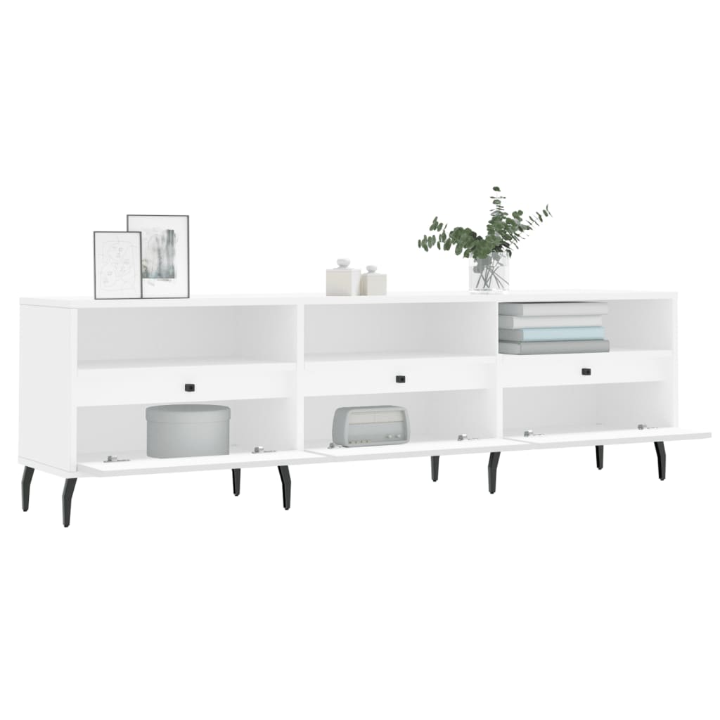 TV-skab Hvid 150x30x44,5 cm Træ Materiale