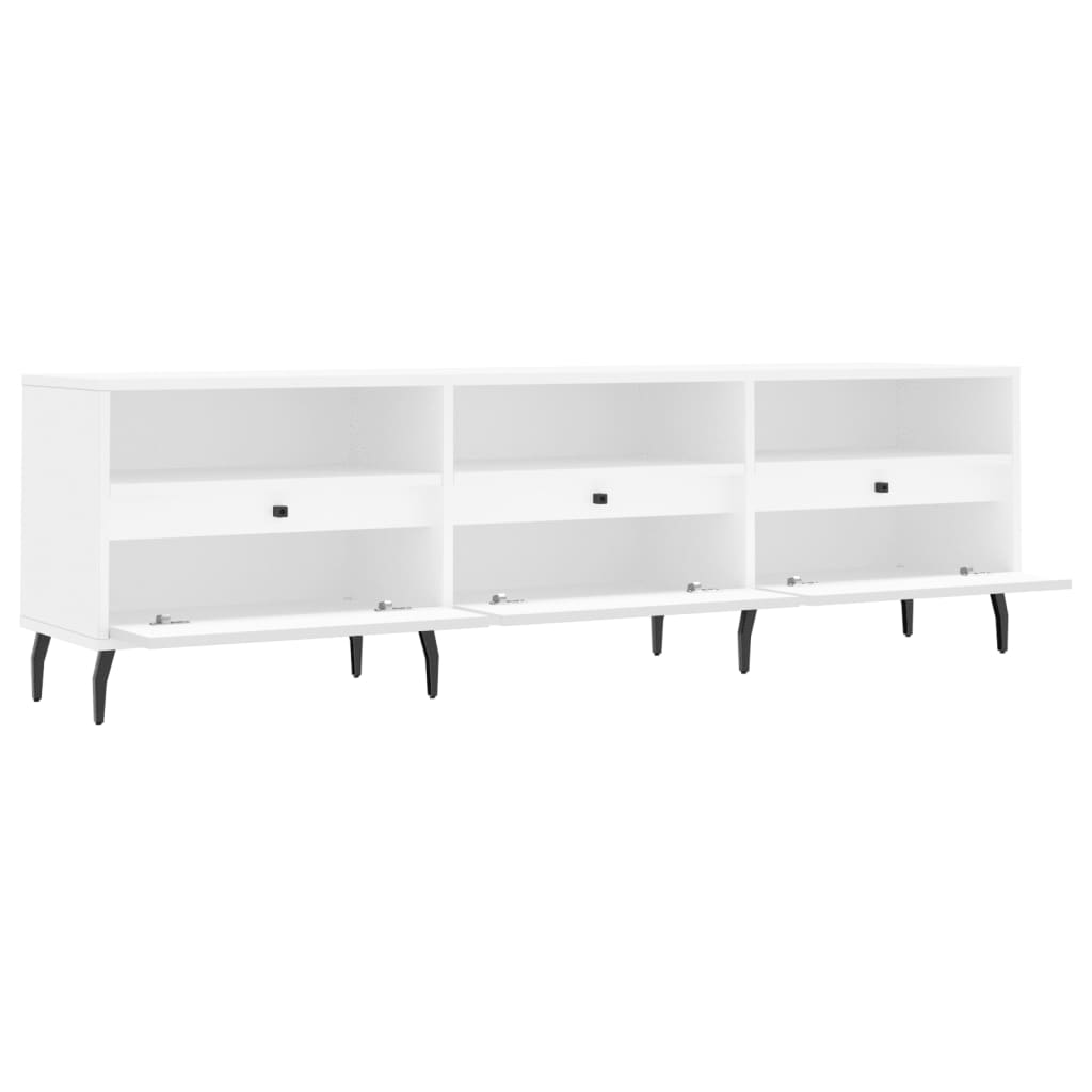 TV-skab Hvid 150x30x44,5 cm Træ Materiale
