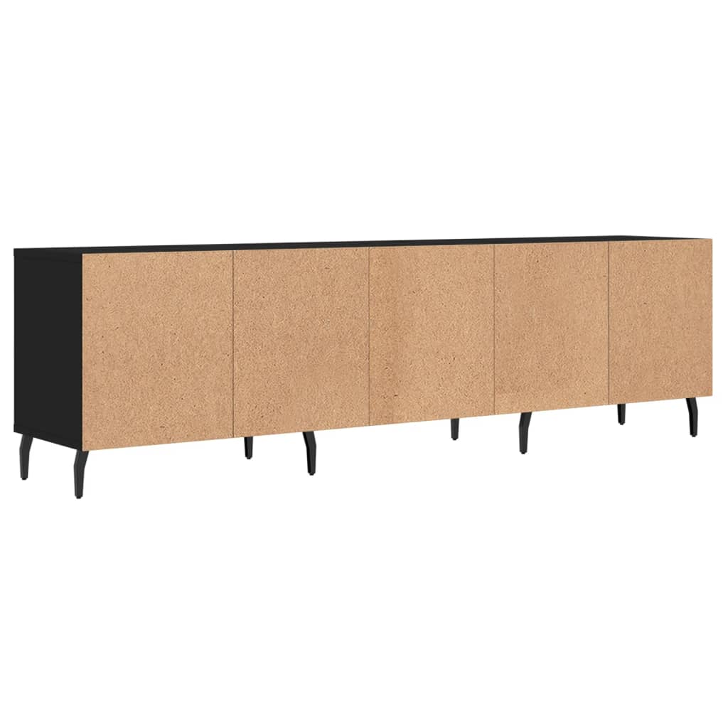 TV-skab Sort 150x30x44,5 cm Træ Materiale