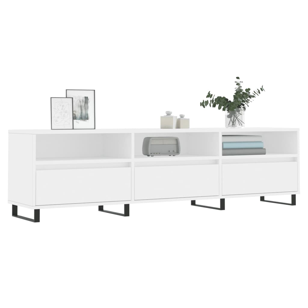 TV-skab Hvid 150x30x44,5 cm Træ Materiale