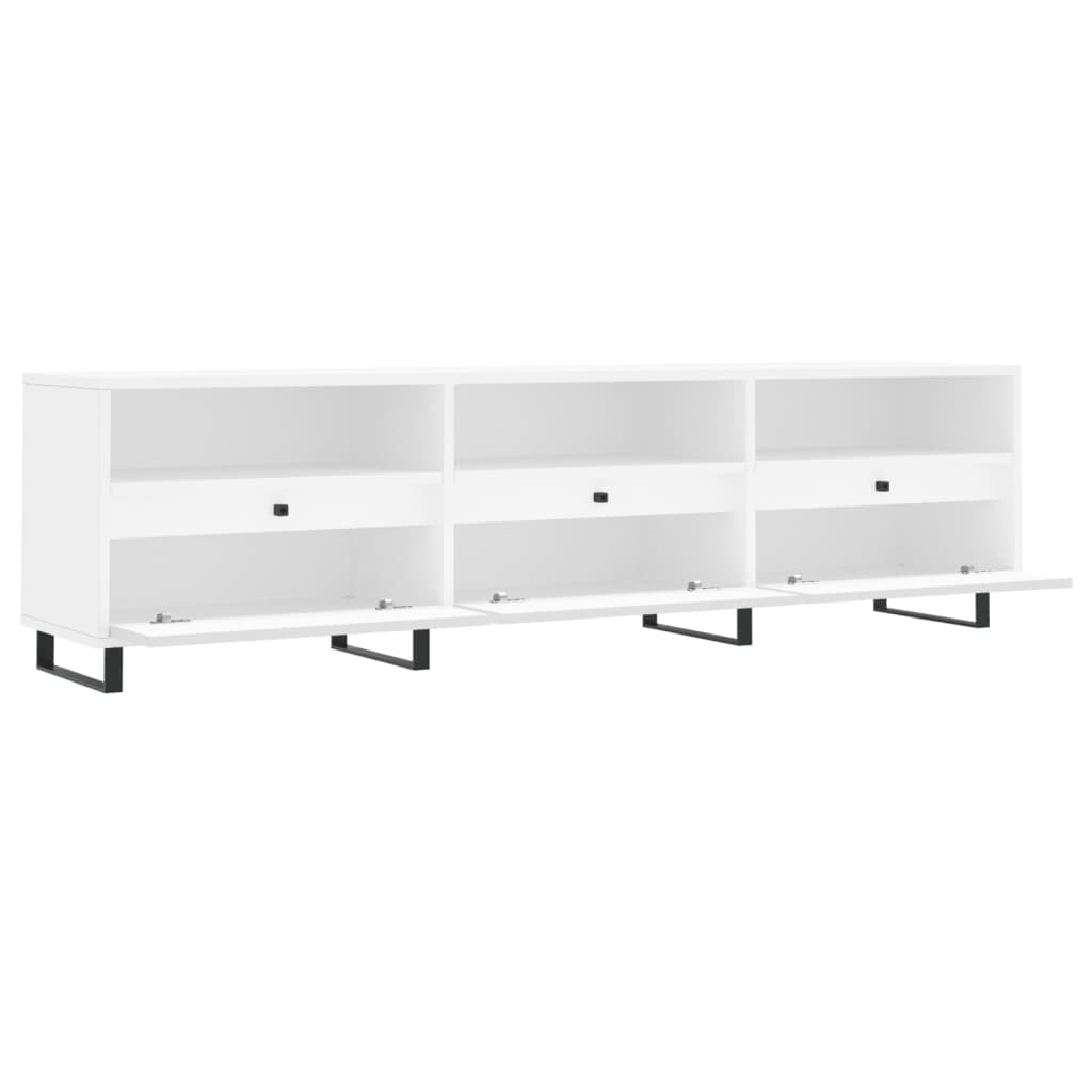 TV-skab Hvid 150x30x44,5 cm Træ Materiale