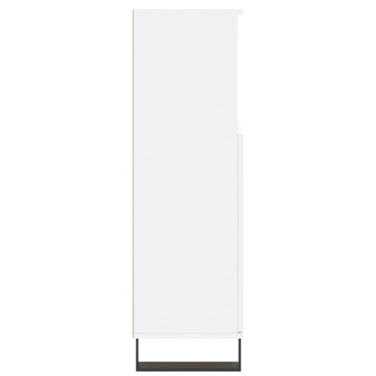Badschrank Weiß 30x30x100 cm Holzwerkstoff