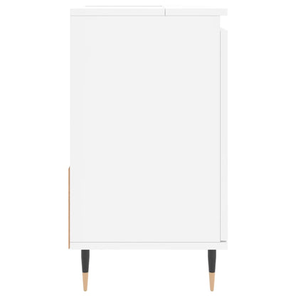 Badschrank Weiß 65x33x60 cm Holzwerkstoff