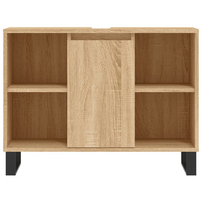 Badschrank Sonoma-Eiche 80x33x60 cm Holzwerkstoff
