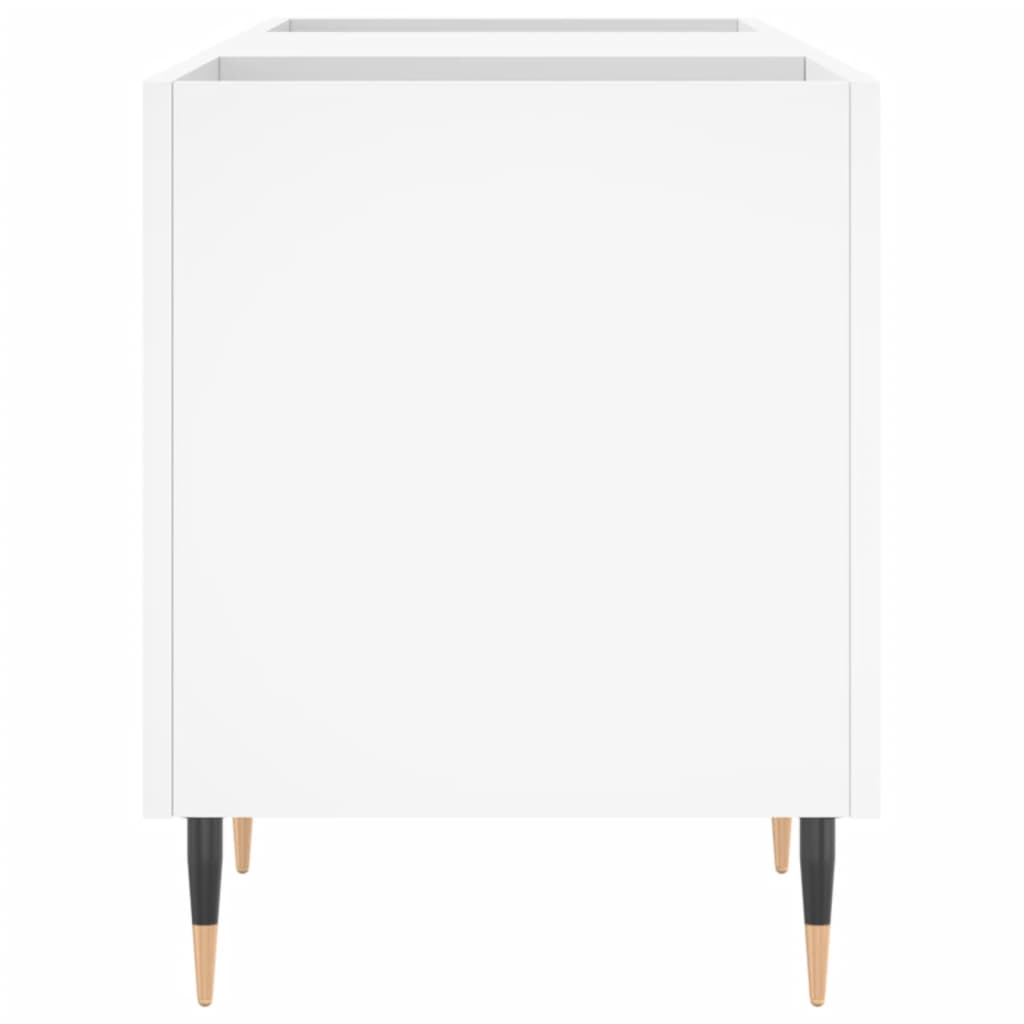 Plattenschrank Weiß 121x38x48 cm Holzwerkstoff