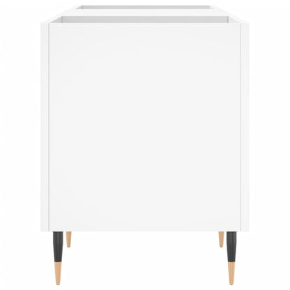 Plattenschrank Weiß 121x38x48 cm Holzwerkstoff
