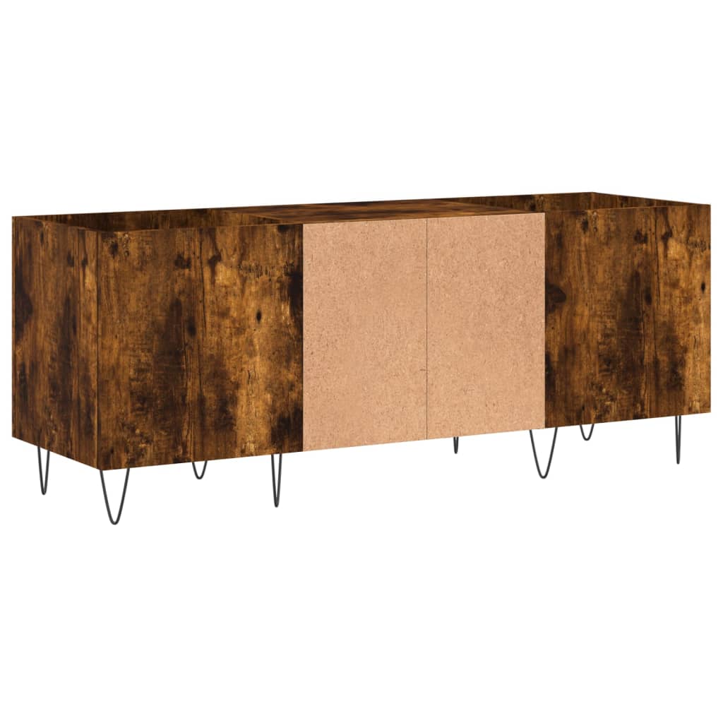 Plattenschrank Räuchereiche 121x38x48 cm Holzwerkstoff