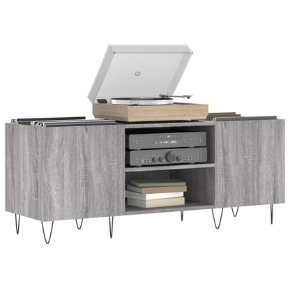 Plattenschrank Grau Sonoma 121x38x48 cm Holzwerkstoff