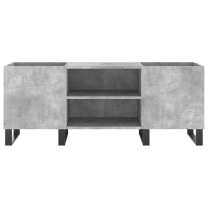 Plattenschrank Betongrau 121x38x48 cm Holzwerkstoff