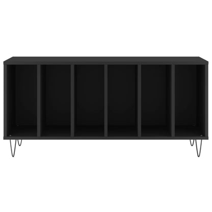 Pladeskab Sort 100x38x48 cm Træmateriale