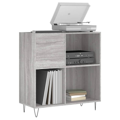 Plattenschrank Grau Sonoma 84,5x38x89 cm Holzwerkstoff