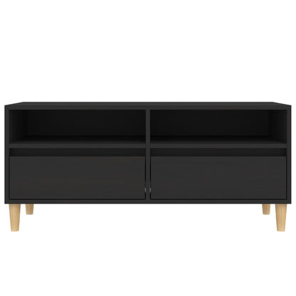 TV-skab Sort 100x34,5x44,5 cm Træ Materiale