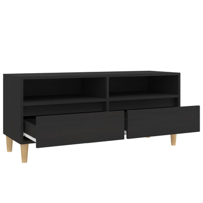 TV-skab Sort 100x34,5x44,5 cm Træ Materiale