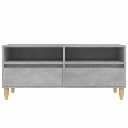 TV-Schrank Betongrau 100x34,5x44,5 cm Holzwerkstoff