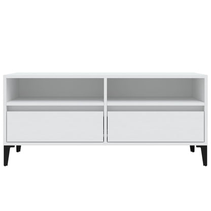 TV-Schrank Weiß 100x34,5x44,5 cm Holzwerkstoff