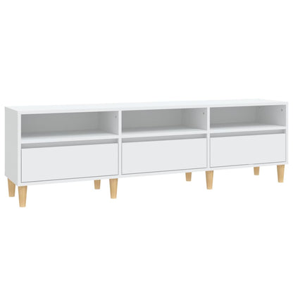 TV-skab Hvid 150x30x44,5 cm Træ Materiale