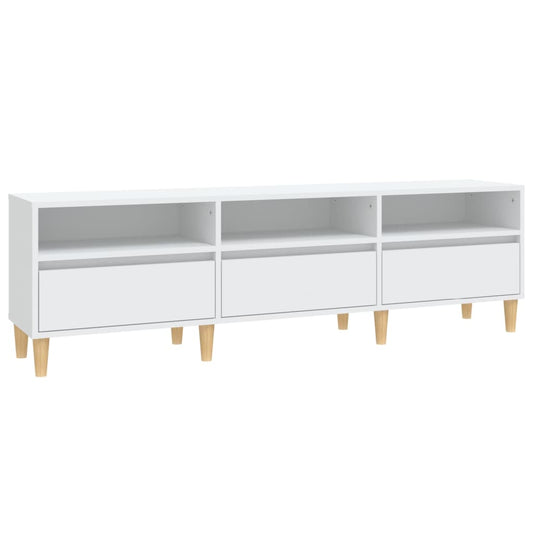 TV-skab Hvid 150x30x44,5 cm Træ Materiale