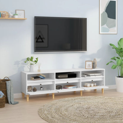 TV-skab Hvid 150x30x44,5 cm Træ Materiale