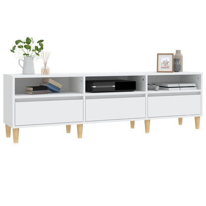 TV-skab Hvid 150x30x44,5 cm Træ Materiale