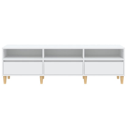 TV-skab Hvid 150x30x44,5 cm Træ Materiale