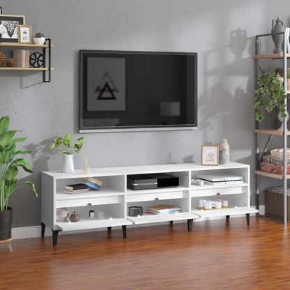 TV-skab Hvid 150x30x44,5 cm Træ Materiale