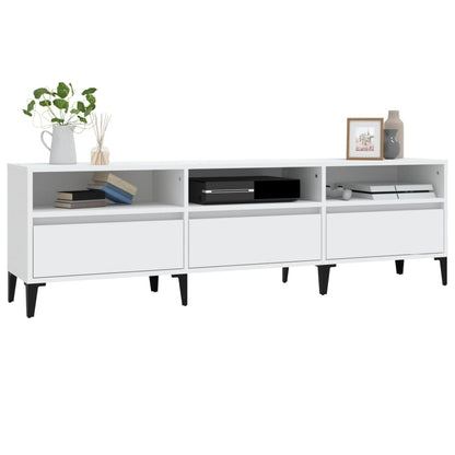TV-skab Hvid 150x30x44,5 cm Træ Materiale