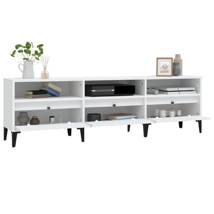 TV-skab Hvid 150x30x44,5 cm Træ Materiale