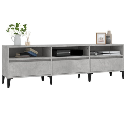 TV-møbel betongrå 150x30x44,5 cm træmateriale