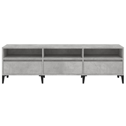 TV-møbel betongrå 150x30x44,5 cm træmateriale