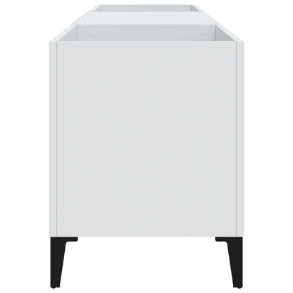 Plattenschrank Weiß 121x38x48 cm Holzwerkstoff