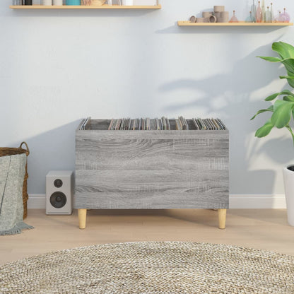 Plattenschrank Grau Sonoma 74,5x38x48 cm Holzwerkstoff
