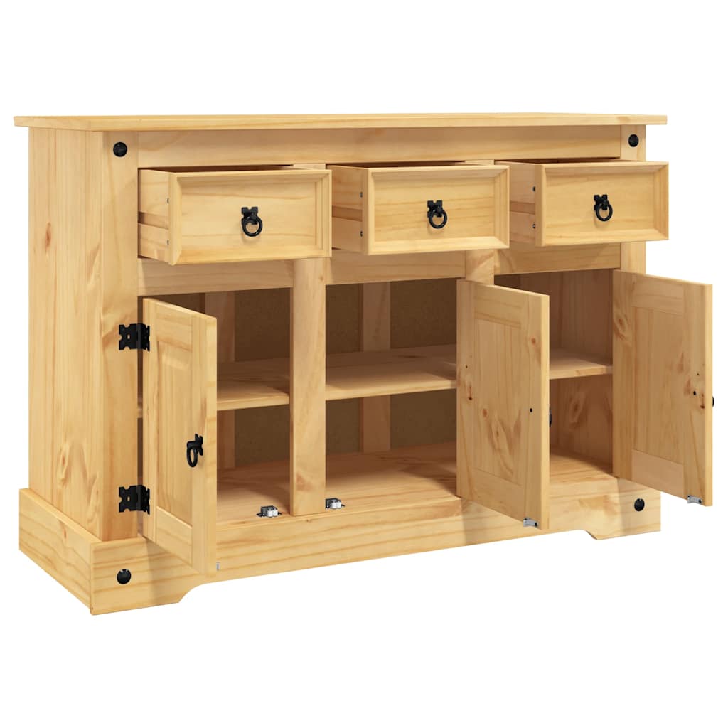 Skænk Corona 112x44x78 cm massivt træ mexicansk fyrretræ
