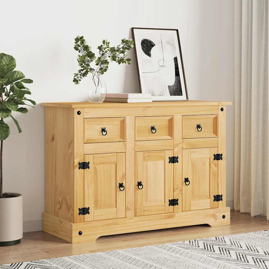 Skænk Corona 112x44x78 cm massivt træ mexicansk fyrretræ