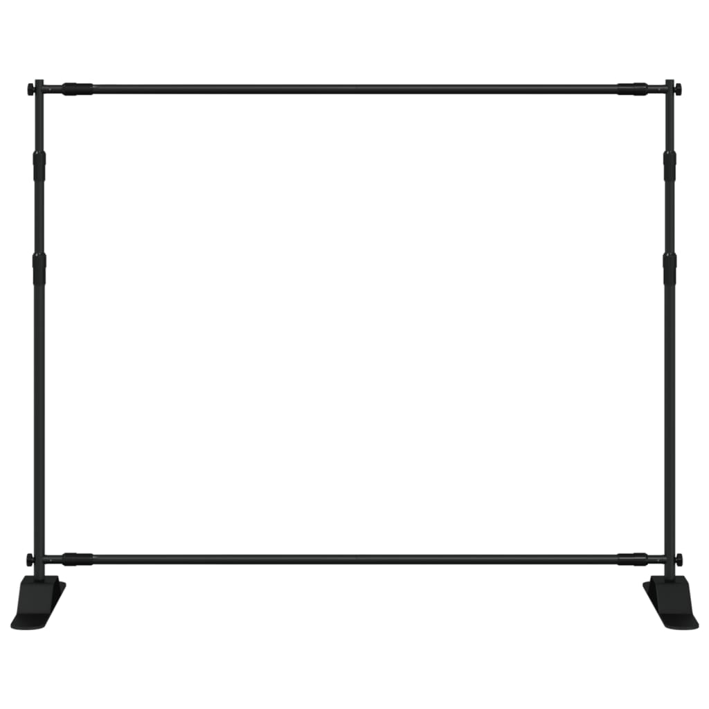 Hintergrundstativ Schwarz 254x243 cm Stahl