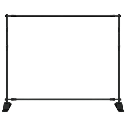 Hintergrundstativ Schwarz 254x243 cm Stahl