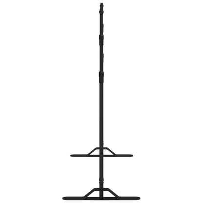 Hintergrundstativ Schwarz 254x243 cm Stahl