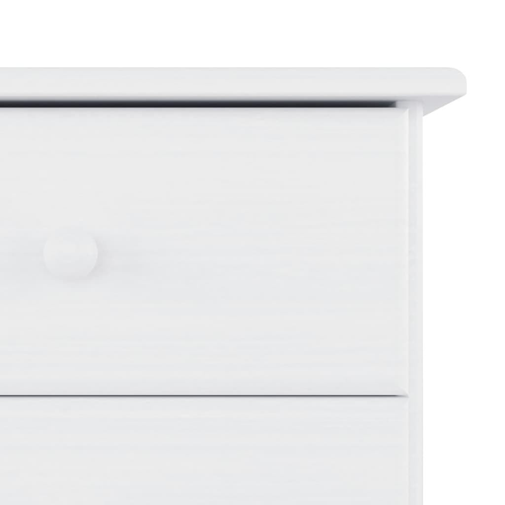 Kommode ALTA Hvid 112x35x73 cm Massiv Fyr