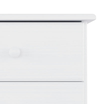 Kommode ALTA Hvid 112x35x73 cm Massiv Fyr