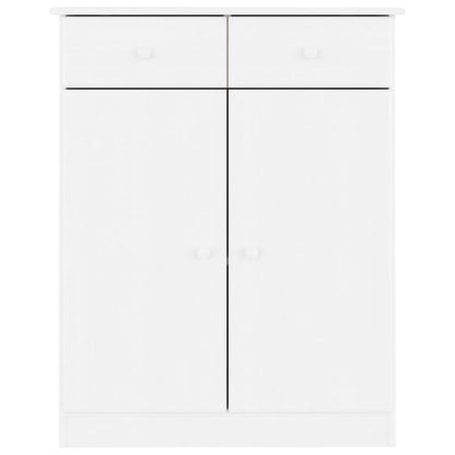 Schuhschrank ALTA Weiß 77x35x96 cm Massivholz Kiefer