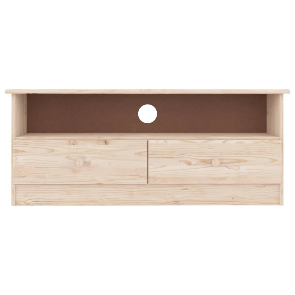 TV-Schrank mit Schubladen ALTA 100x35x41 cm Massivholz Kiefer