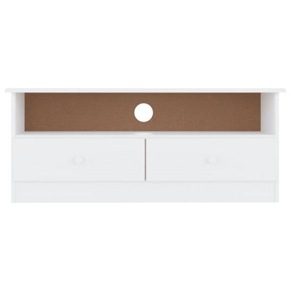 TV-Schrank mit Schubladen ALTA Weiß 100x35x41 cm Kiefernholz