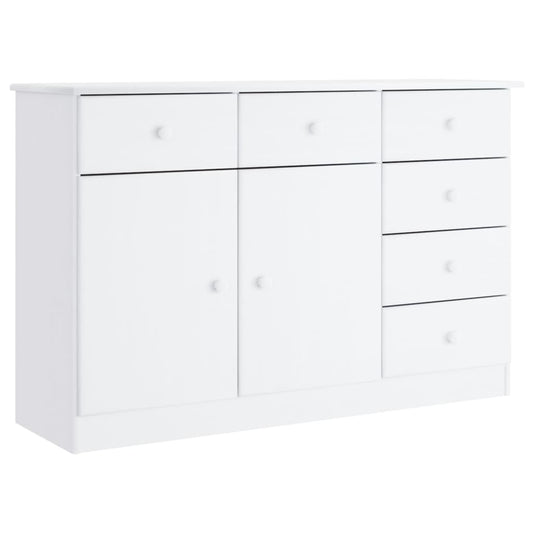 Skænk ALTA Hvid 112x35x73 cm Massiv Fyr