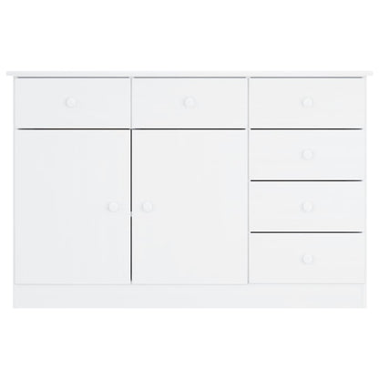 Sideboard ALTA Weiß 112x35x73 cm Massivholz Kiefer