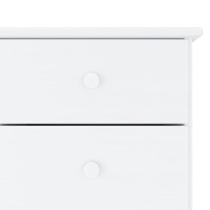 Sideboard ALTA Weiß 112x35x73 cm Massivholz Kiefer