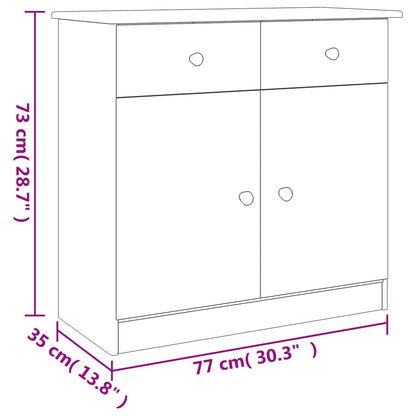 Skænk ALTA 77x35x73 cm massiv fyrretræ