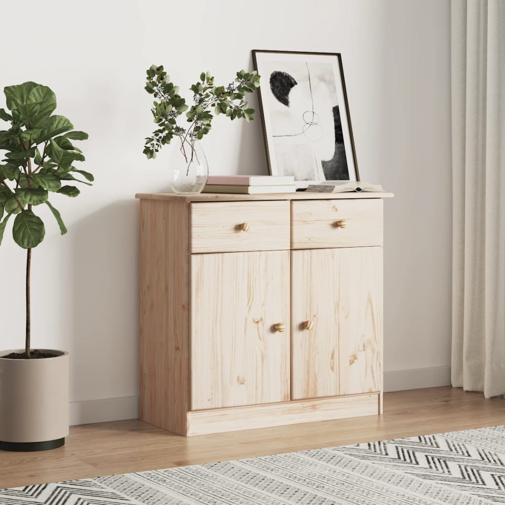 Skænk ALTA 77x35x73 cm massiv fyrretræ