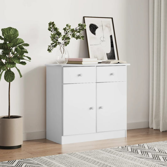Skænk ALTA Hvid 77x35x73 cm Massiv Fyr