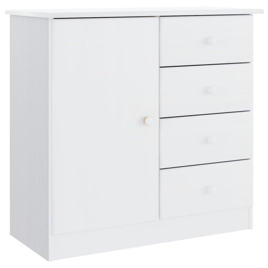 Skænk ALTA Hvid 77x35x73 cm Massiv Fyr